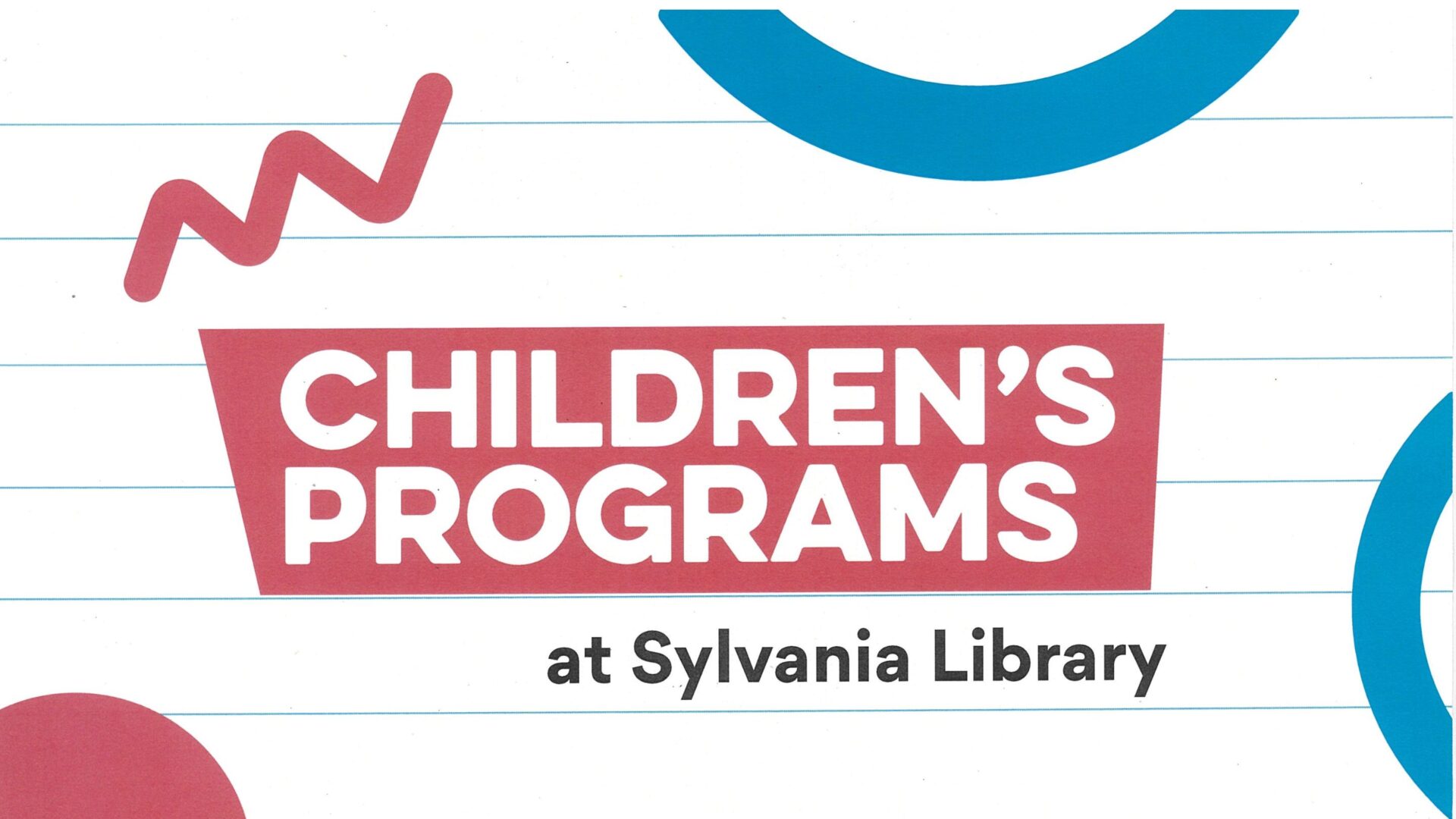 Children Library Programs Children's Programs at Sylvania Library - Southgate